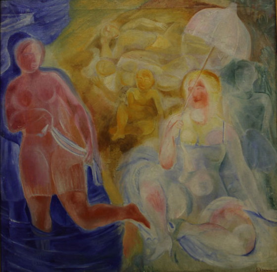 Image - Viktor Palmov: Beach (1924).